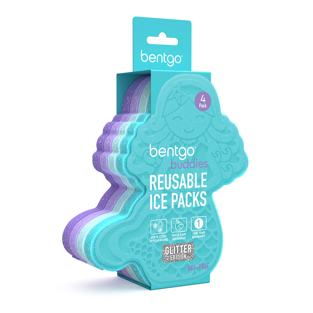Bentgo Buddies Reusable Ice Packs (Glitter 4-Pack)